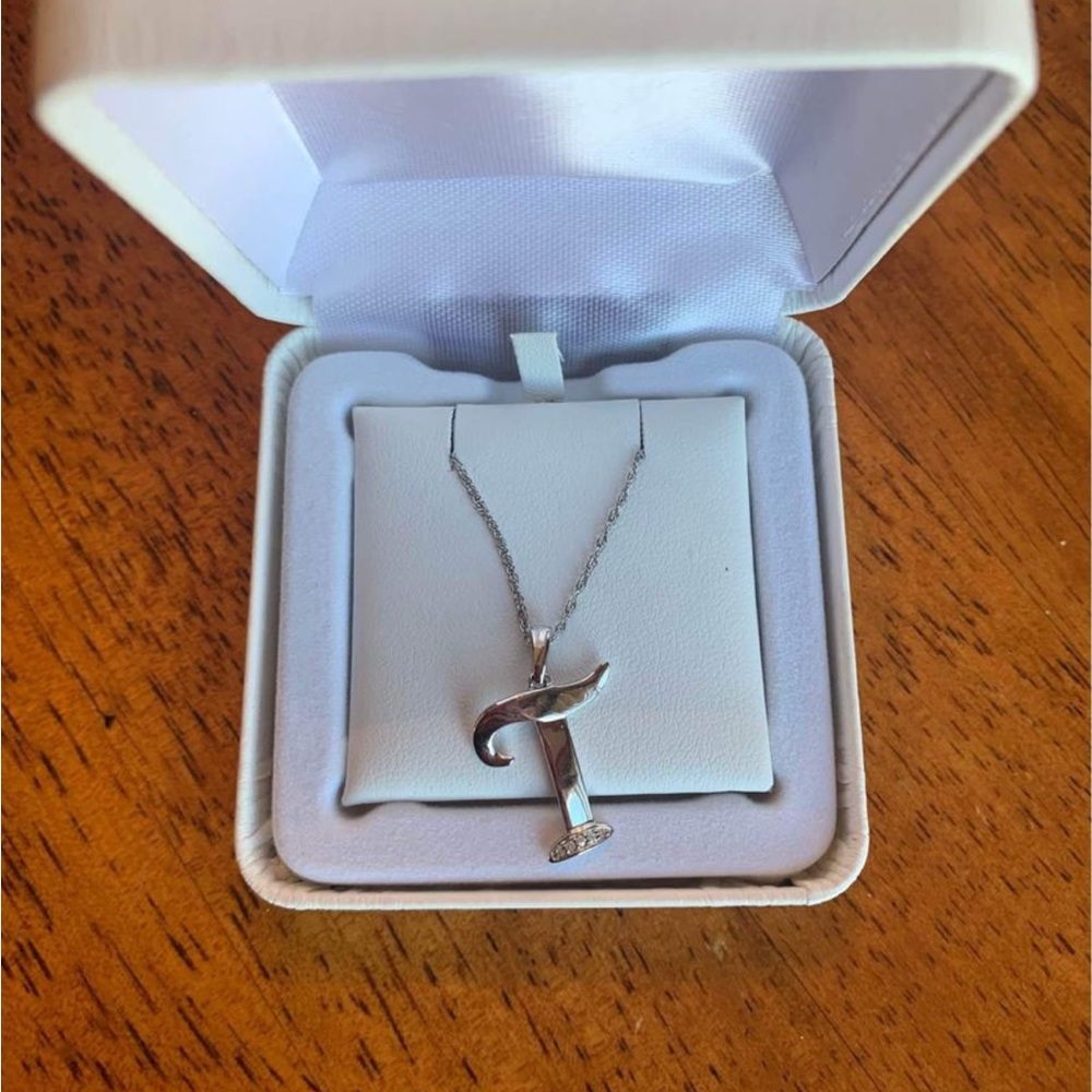 “T” initial necklace